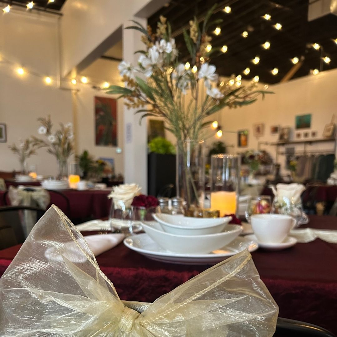 Restaurant interior.
