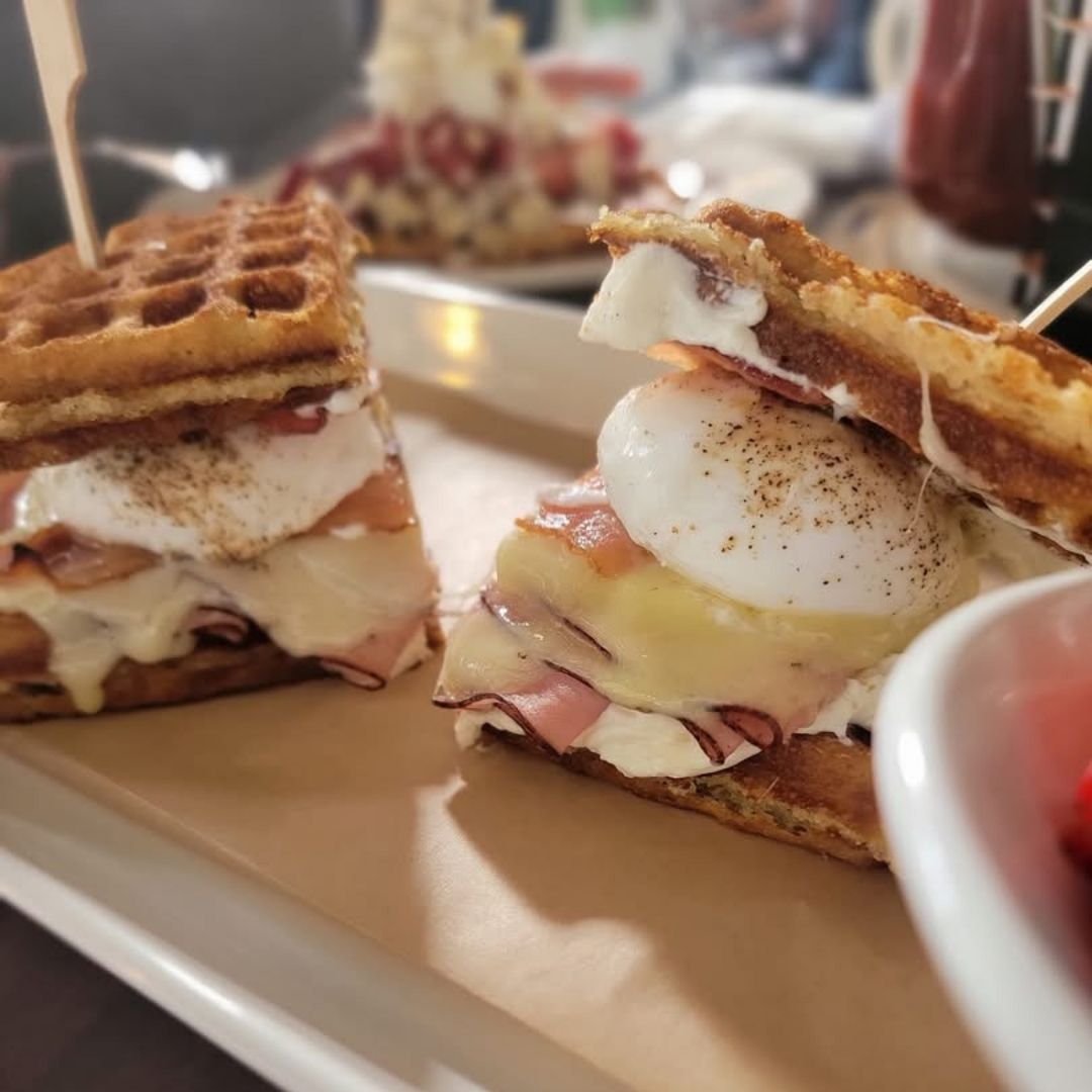 Waffle sandwhich.